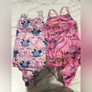 Pink and Purple Kids Swim One Piece